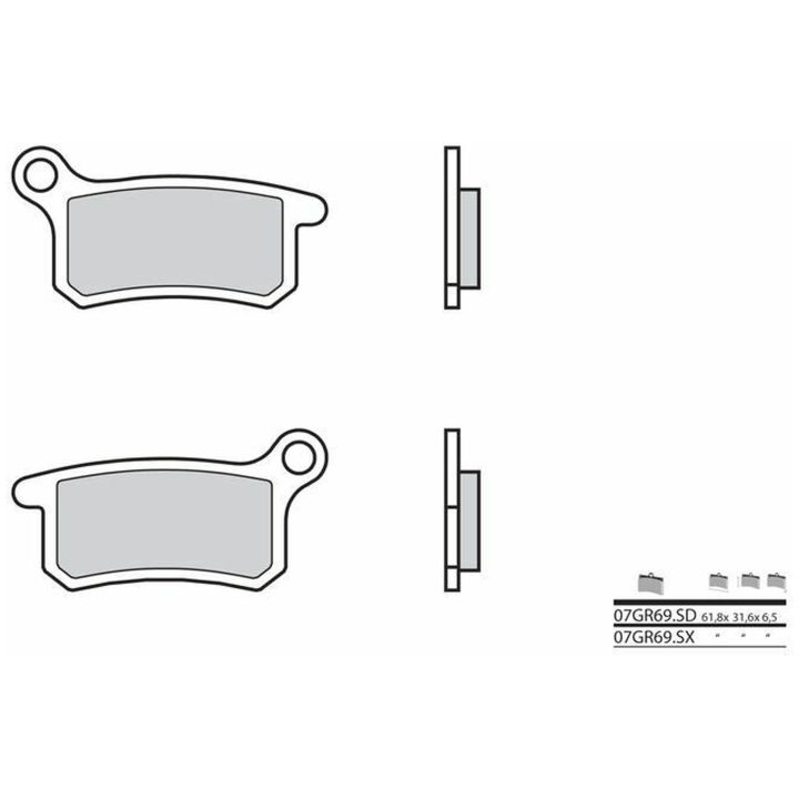 Bromsbelägg Sintrad Metall Brembo – bild 2