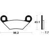Bromsbelägg Sintrad Metall Tecnium – miniatyr 2