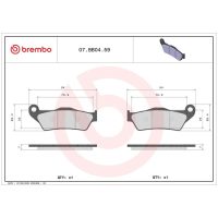 Bromsbelägg Sintrade BREMBO