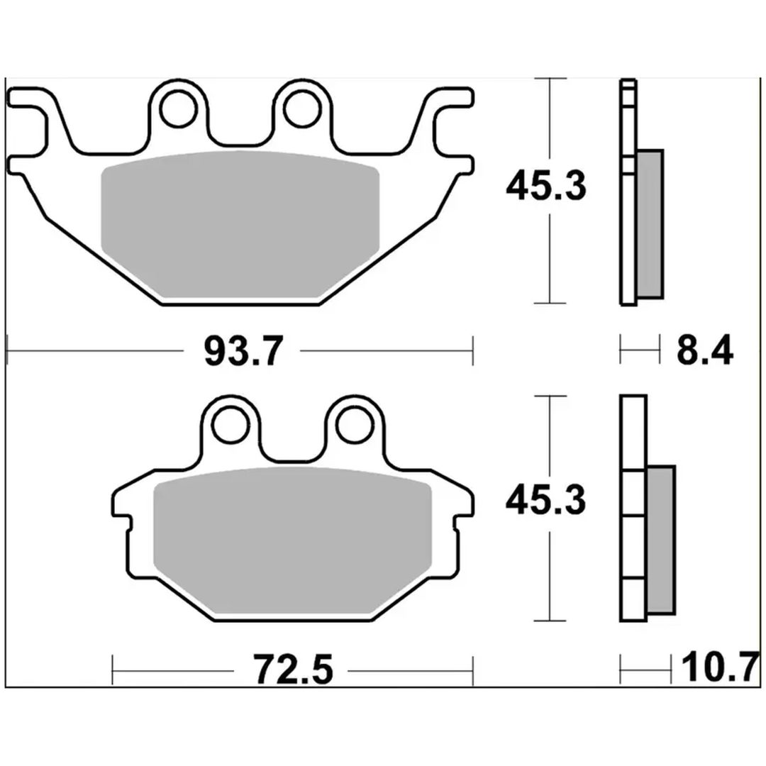 Bromsbelägg SP Prime Line Sintrade BREMBO – bild 2