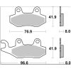 Bromsbelägg SP Prime Line Sintrade BREMBO – miniatyr 2
