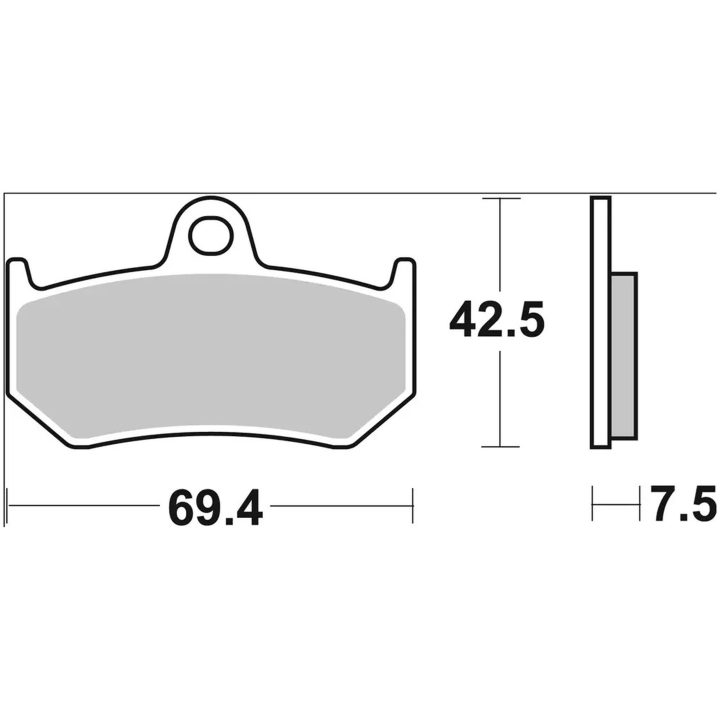 Bromsbelägg SP Prime Line Sintrade BREMBO – bild 2