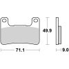 Bromsbelägg Sport Sintrad Metall Brembo Natural – miniatyr 1