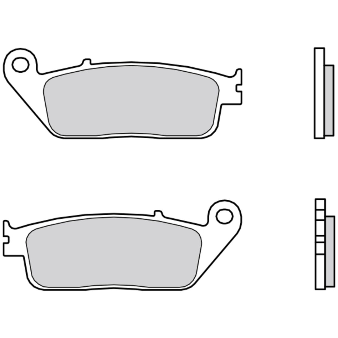 Bromsbelägg Sport Sintrad Metall Brembo Natural – bild 2