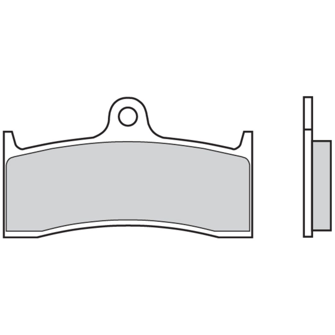 Bromsbelägg Sport Sintrad Metall Brembo Natural – bild 2