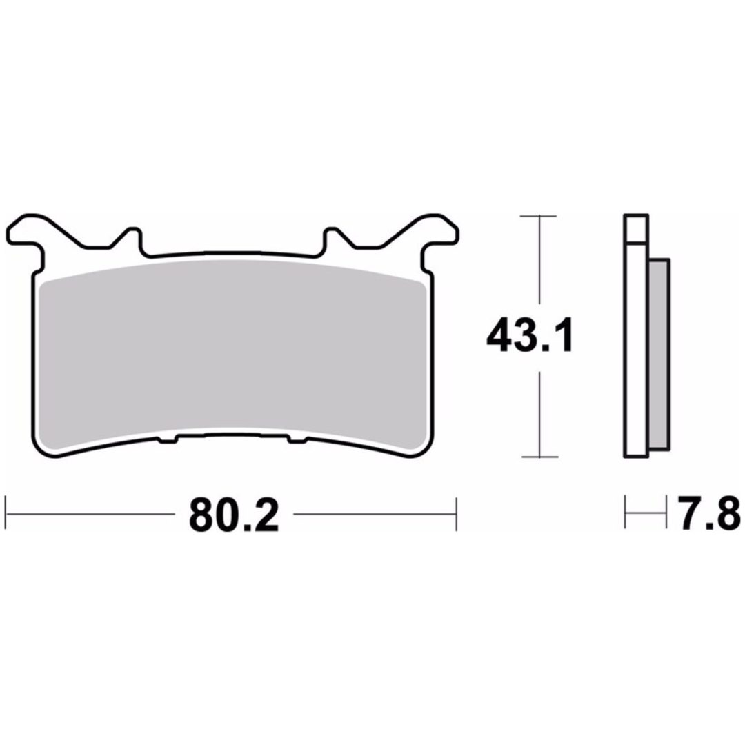 Bromsbelägg Sport Sintrade BREMBO – bild 2