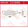 Bromsbelägg SRM TRW Silver – miniatyr 1