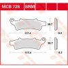 Bromsbelägg SRM TRW Silver – miniatyr 1
