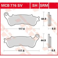 Bromsbelägg SRM TRW