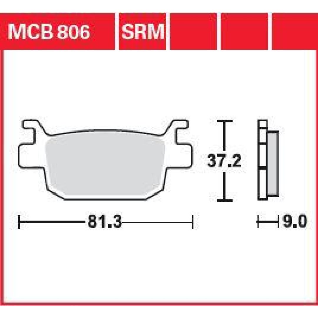 Bromsbelägg SRM TRW Silver