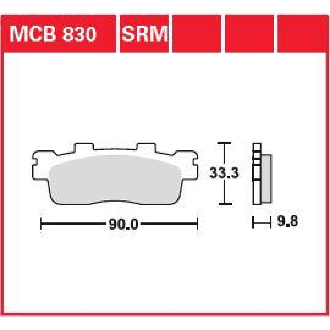Bromsbelägg SRM TRW Silver