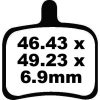 Bromsbelägg STREET BAK Double-H Metal Sintered EBC Street – miniatyr 1