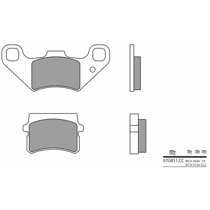 Bromsbelägg Street Carbon Ceramic BREMBO – bild 2