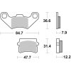 Bromsbelägg Street Carbon Ceramic BREMBO – miniatyr 1