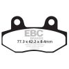 Bromsbelägg STREET FRAM Double-H Metal Sintered EBC BRAKE PAD SINTER ROAD – miniatyr 1
