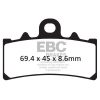 Bromsbelägg STREET FRAM Double-H Metal Sintered EBC BRAKE PAD SINTER ROAD – miniatyr 1