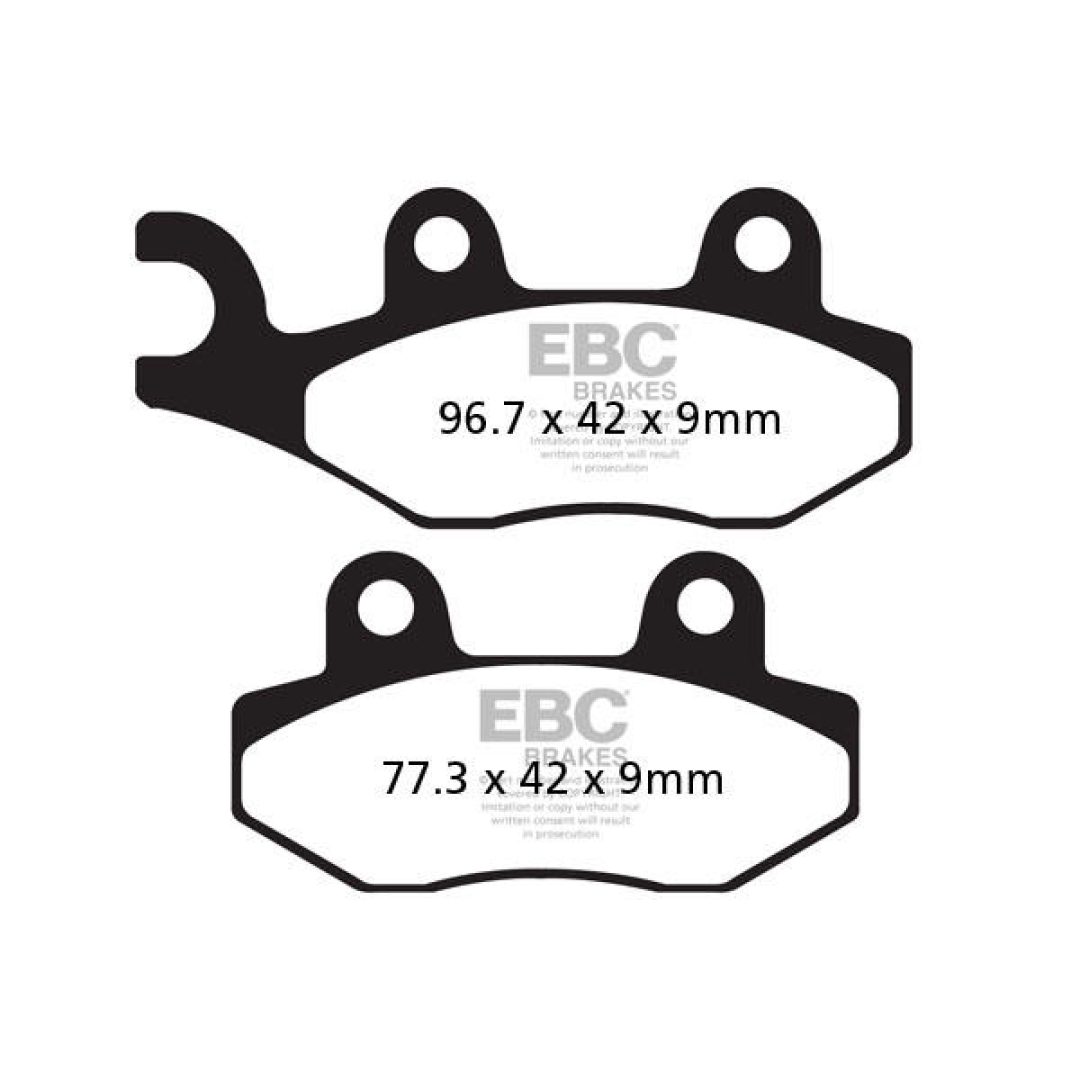 Bromsbelägg STREET FRAM Double-H Metal Sintered EBC BRAKE PAD SINTER SCOOTER