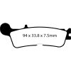 Bromsbelägg STREET FRAM Double-H Metal Sintered EBC Bromsbelägg – miniatyr 1