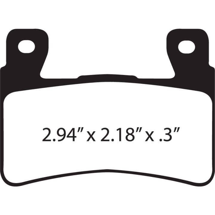 Bromsbelägg STREET FRAM Double-H Metal Sintered EBC EBC DOUBLE H PAD SET – bild 2