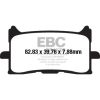 Bromsbelägg STREET FRAM Double-H Metal Sintered EBC Fram – miniatyr 1