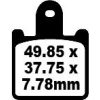 Bromsbelägg STREET FRAM Double-H Metal Sintered EBC Street – miniatyr 1