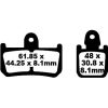 Bromsbelägg STREET FRAM Double-H Metal Sintered EBC Street – miniatyr 1