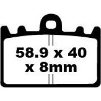 Bromsbelägg STREET FRAM Double-H Metal Sintered EBC