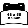 Bromsbelägg STREET FRAM Double-H Metal Sintered EBC Street – miniatyr 1