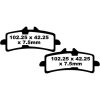 Bromsbelägg STREET FRAM Double-H Metal Sintered EBC Street – miniatyr 1