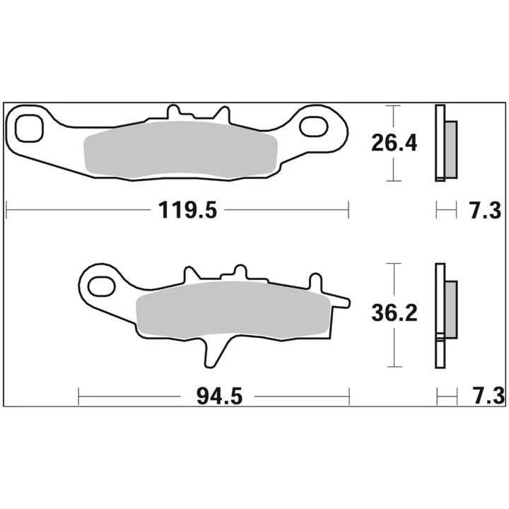 Bromsbelägg SX Prime Line Sintrade BREMBO – bild 3