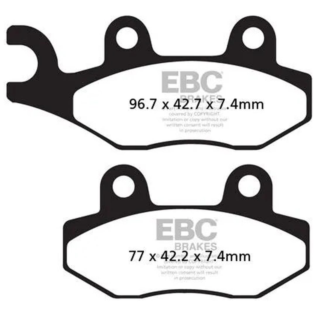 Bromsbelägg TT EBC – bild 2