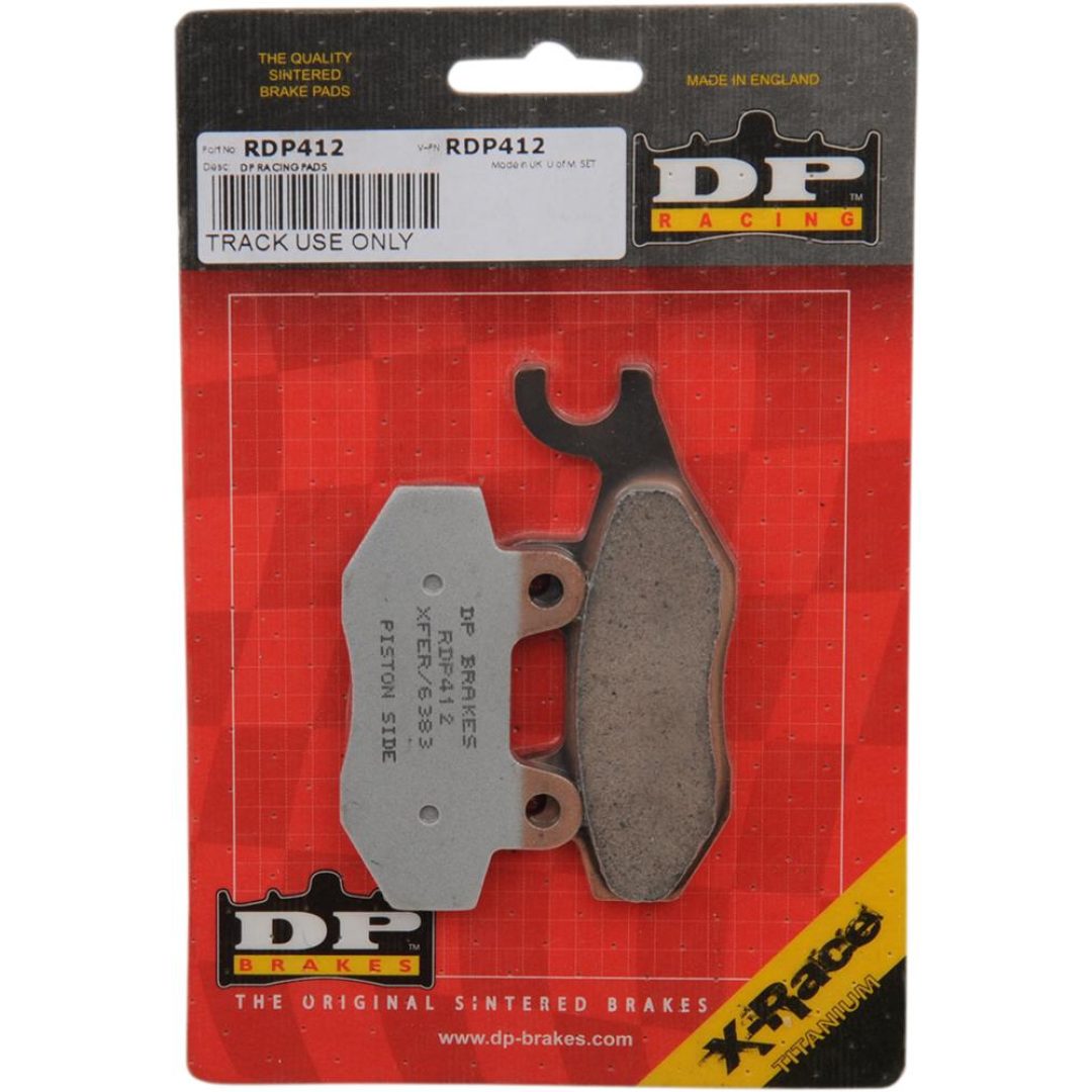 Bromsbelägg X-Race Titanium Street Fram DP BRAKES RDP Race pads are for race/track use only; not for street use