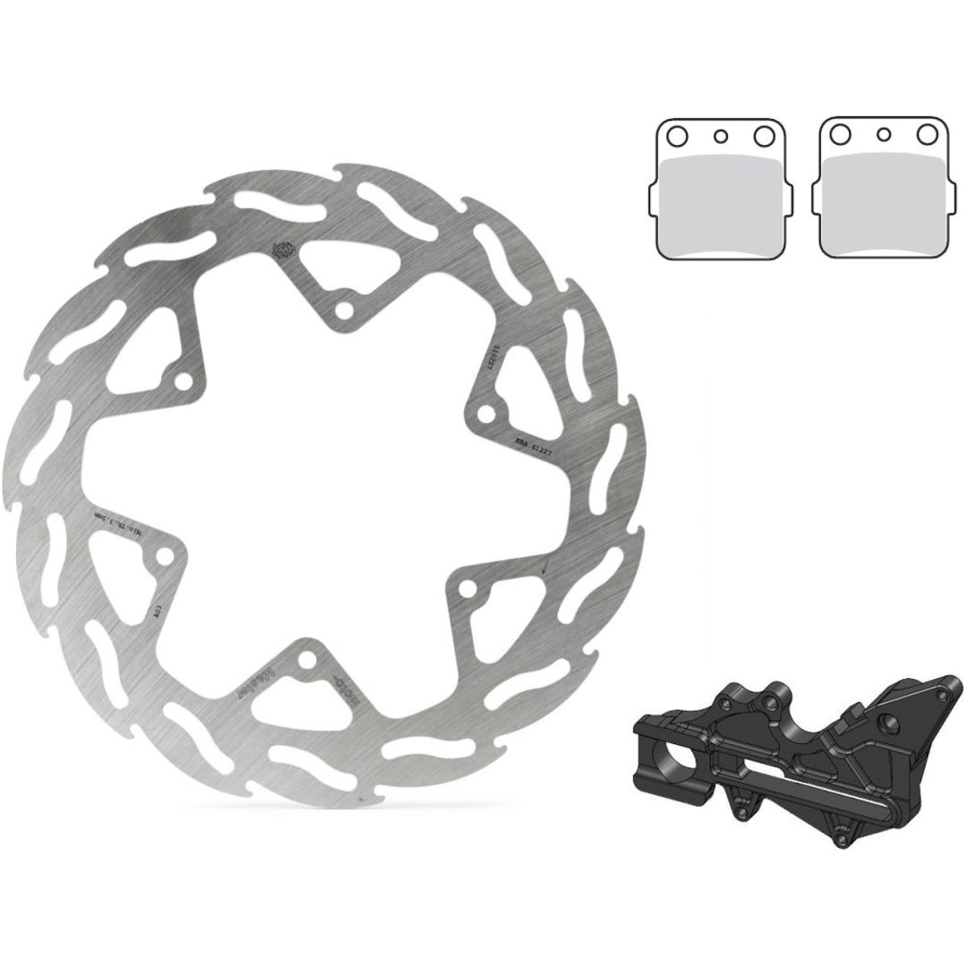 Bromskit Flame Bak MOTO-MASTER svart/silver