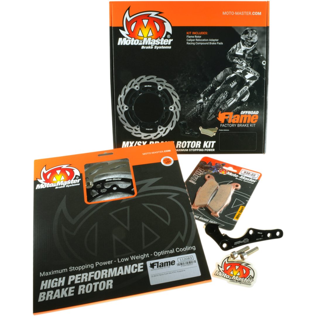 Bromskit Flame Flytande Fram MOTO-MASTER svart/silver