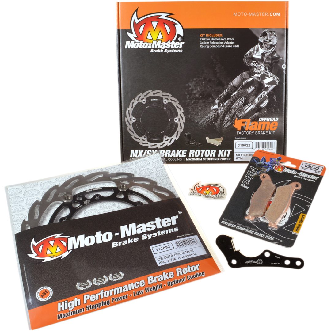 Bromskit Flame Fram MOTO-MASTER svart/silver