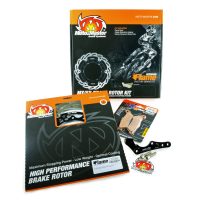 Bromskit Supermoto Racing Svart/silver MOTO-MASTER