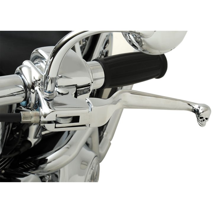 Broms/Kopplinghandtag Set Skull Chrome Drag Specialties Chrome – bild 2