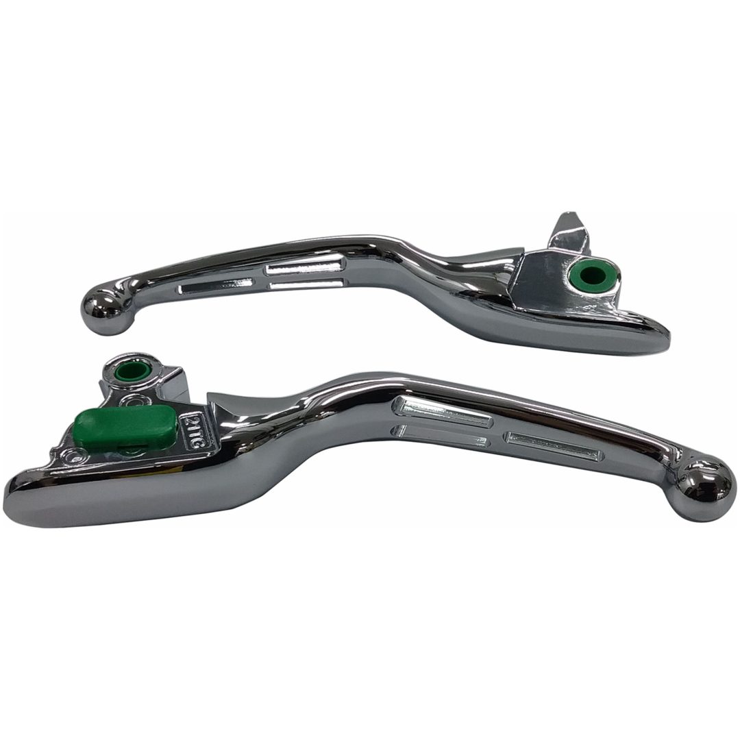 Broms/Kopplinghandtag Set Wide Blade Spår Chrome Drag Specialties