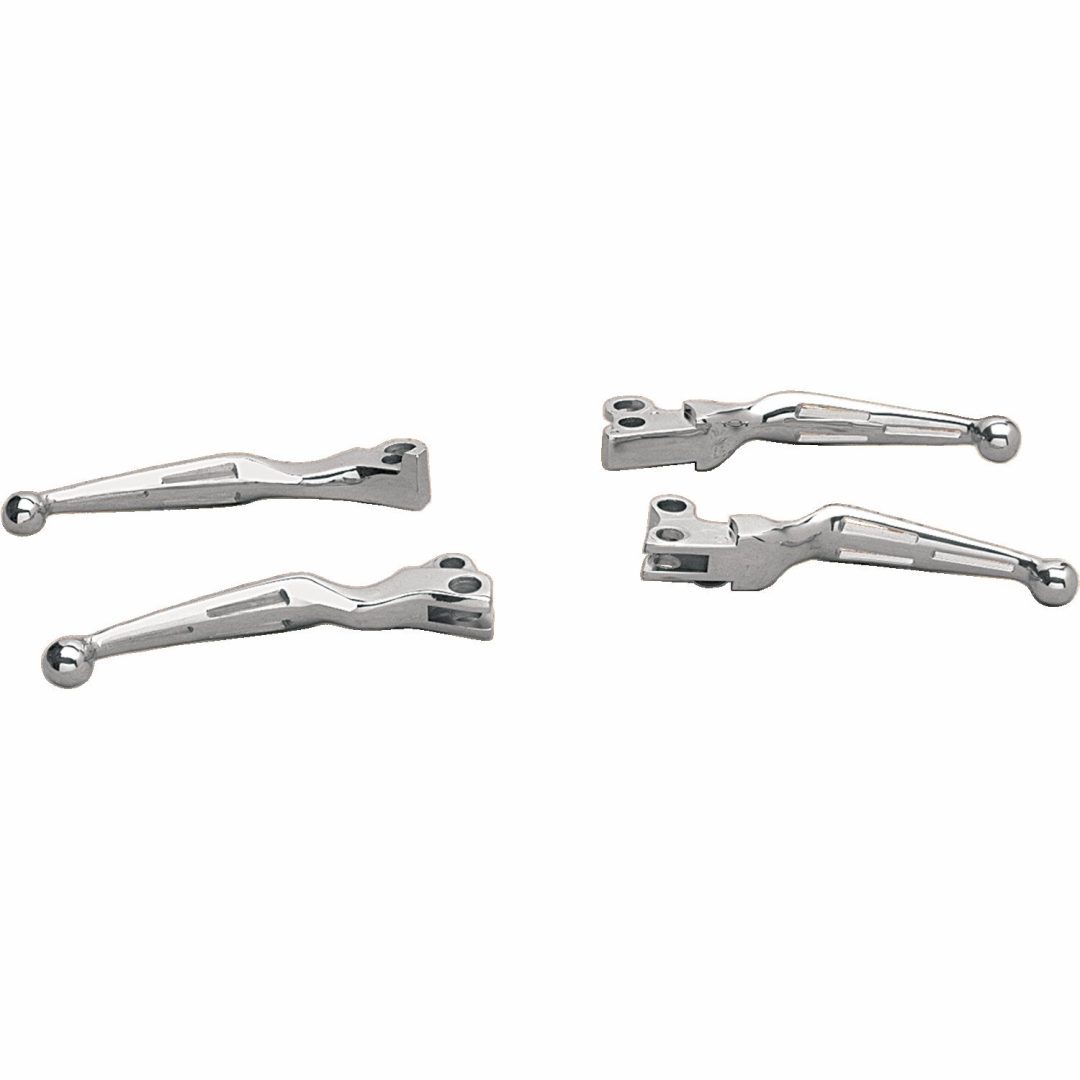 Broms/Kopplinghandtag Set Wide Blade Spår Chrome Drag Specialties