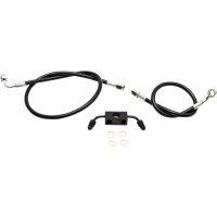 Bromsledning Kit Svart Flätad LA CHOPPERS