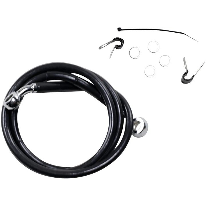 Bromsledning Standard Svart DRAG SPECIALTIES LINE BRK FR 04-10XL BL+2 – bild 2