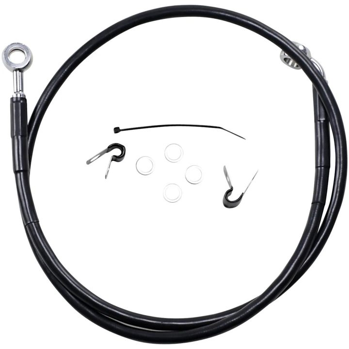 Bromsledning Standard Svart DRAG SPECIALTIES LINE BRK FR 04-10XL BL+2 – bild 2