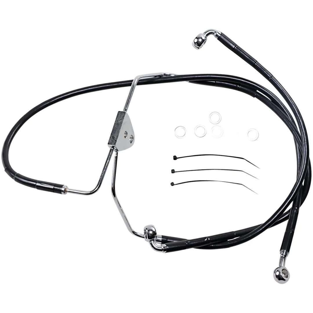 Bromsledning Standard Svart DRAG SPECIALTIES LINE BRK FR 08-13FLT BL+2 – bild 2