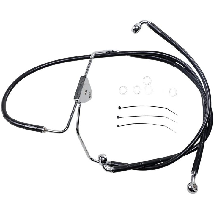Bromsledning Standard Svart DRAG SPECIALTIES LINE BRK FR 08-13FLT BL+2 – bild 2