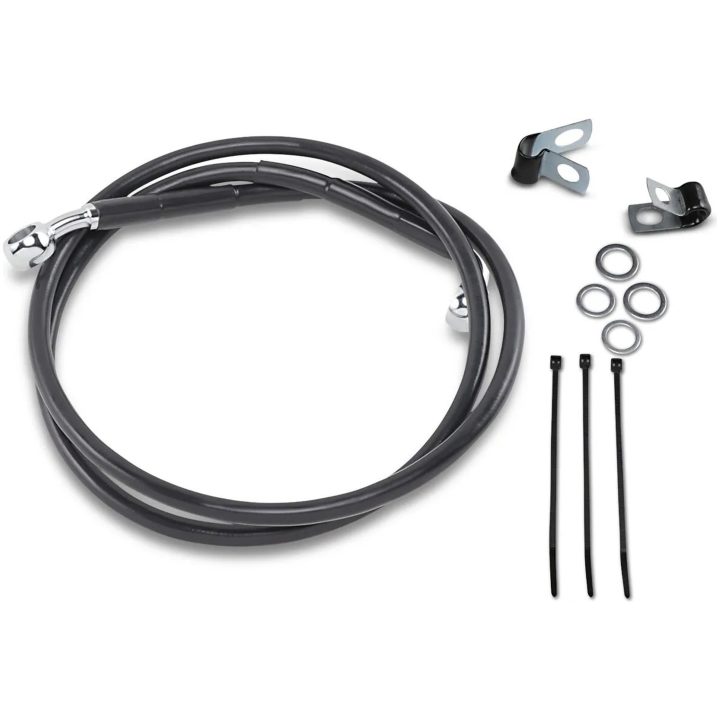 Bromsledning Standard Svart DRAG SPECIALTIES LINE BRK FR 95-99FXD BL+2 – bild 2