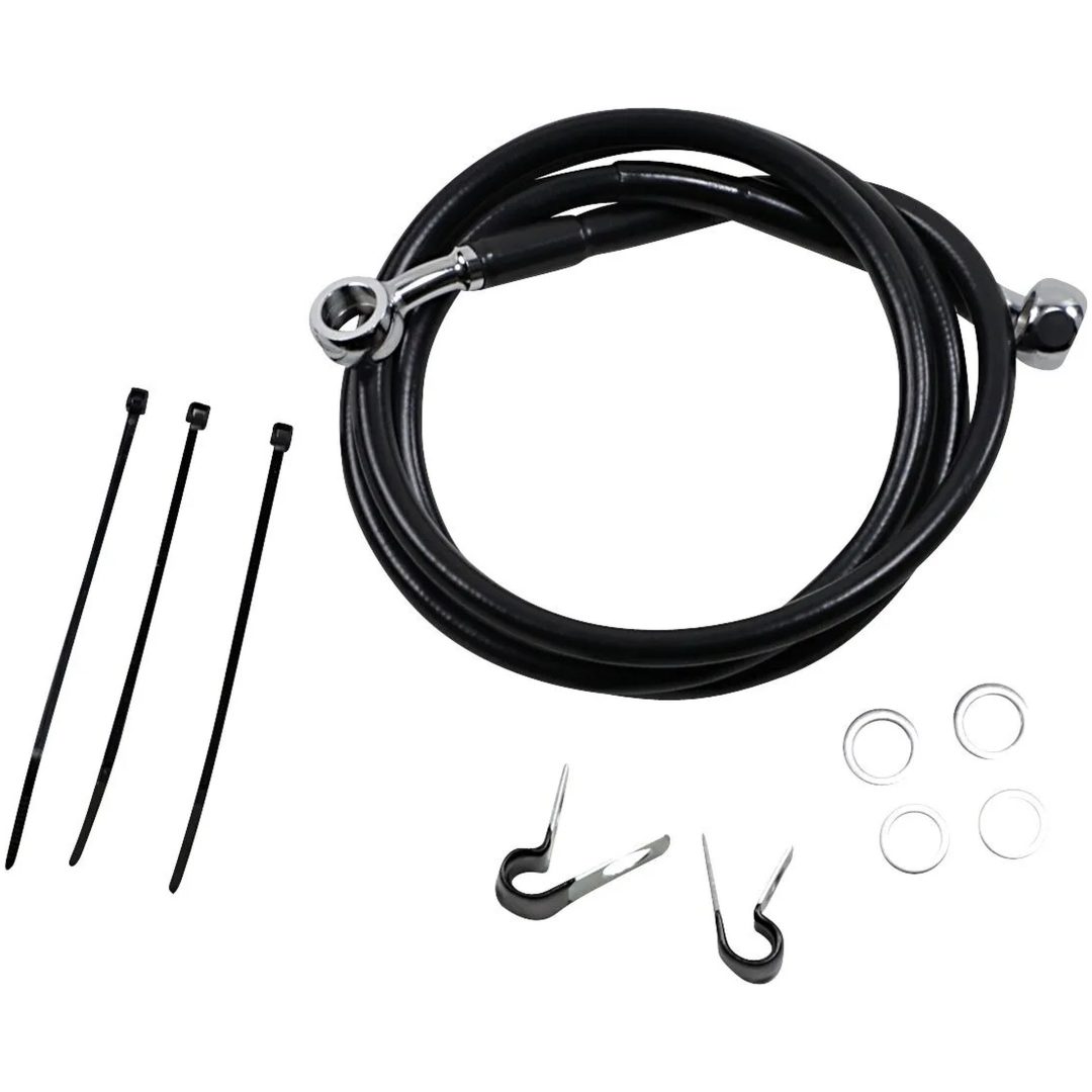 Bromsledning Standard Svart DRAG SPECIALTIES LINE BRK FR99-07FXST BL+2 – bild 2