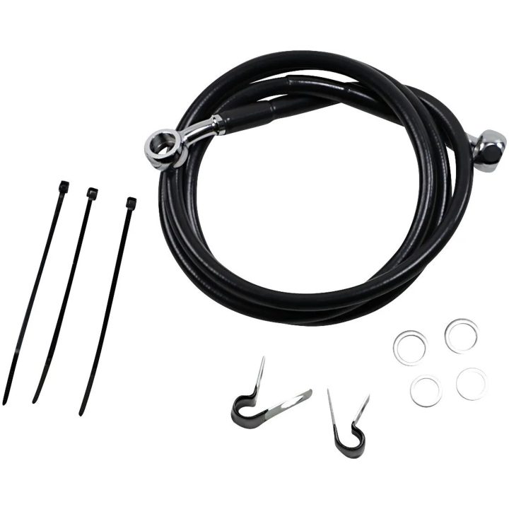 Bromsledning Standard Svart DRAG SPECIALTIES LINE BRK FR99-07FXST BL+2 – bild 2