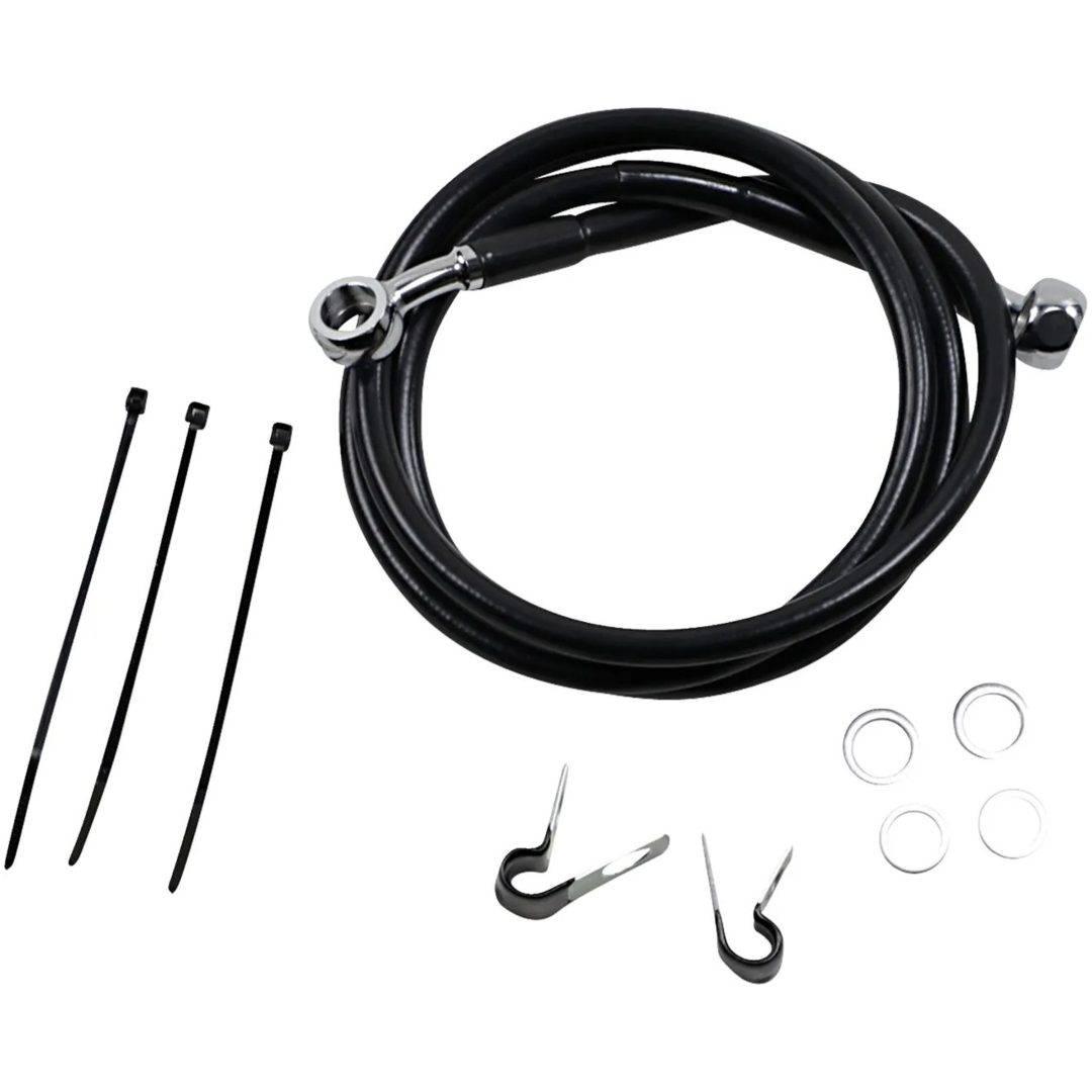 Bromsledning Standard Svart DRAG SPECIALTIES LINE BRK FR99-07FXST BL+2