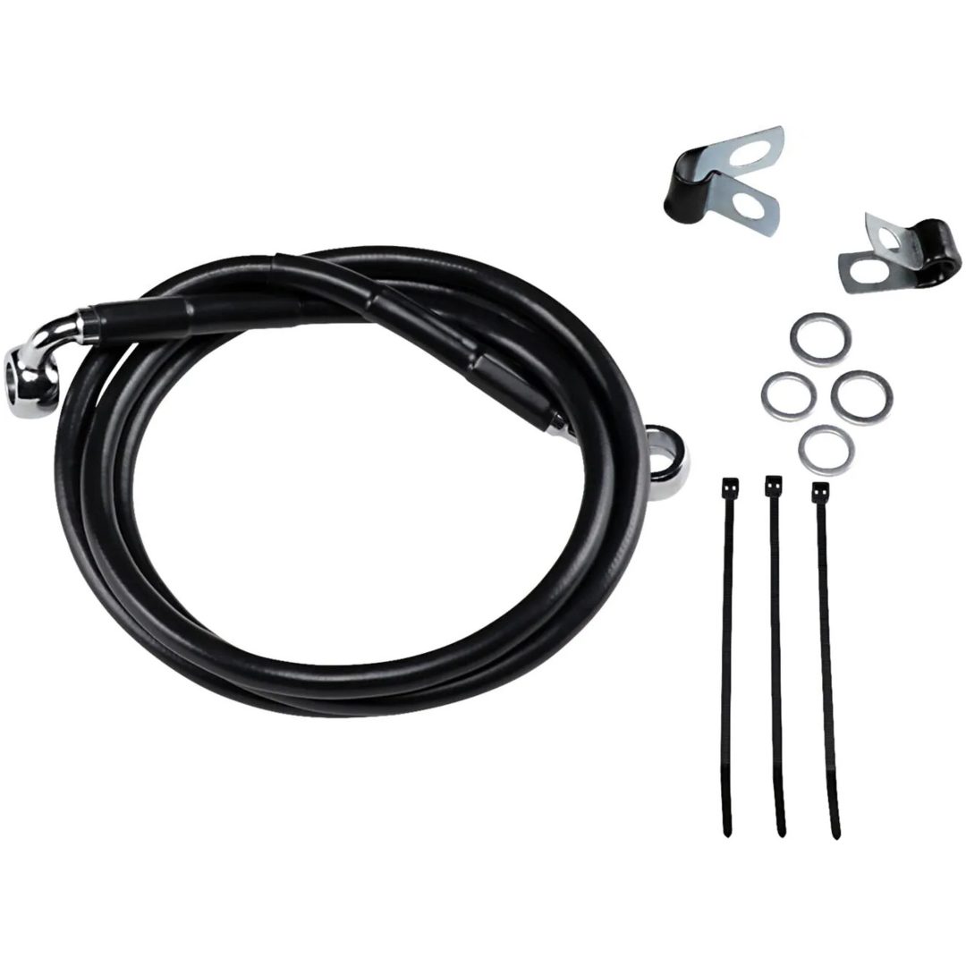 Bromsledning Standard Svart DRAG SPECIALTIES LINE BRK FR99-07FXST BL+4