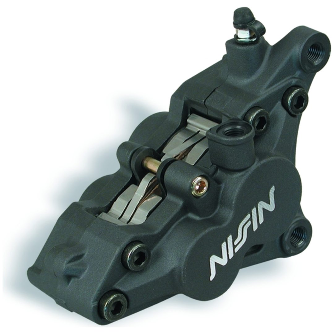 Bromsok 4-Kolvs Vänster Svart Aluminium NISSIN – bild 2